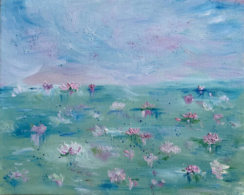 Moving Waterlilies- SOLD