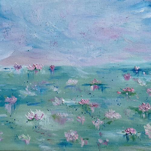Moving Waterlilies- SOLD