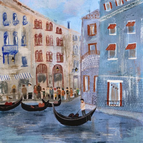 Venice with tourists
